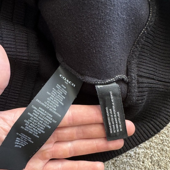 Dinosaur Embroidered Black Hoodie - Picture 5 of 7